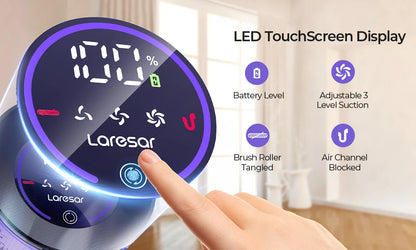 Laresar V7 500W 50KPA Suction Power Cordless Vacuum Cleaner