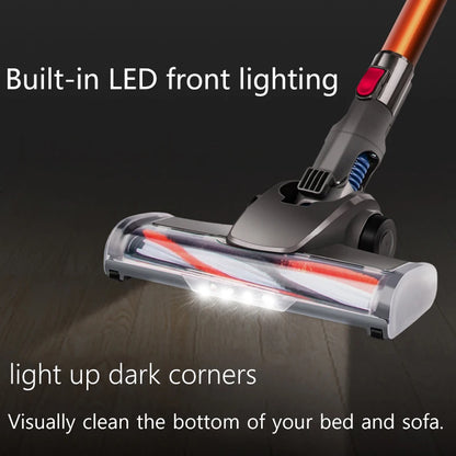 Wireless Handheld Vacuum Cleaner 20kPa Powerful Suction Dual Motor LED Lighting Detachable Battery Cordless Home Dust Cleaner