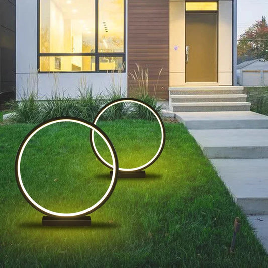Luminous ring light lawn solar LED outdoor lighting solar light outdoor garden decoration outdoor garden light path light