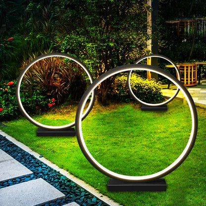 60/80CM Round Outdoor LED Lawn light Villa Courtyard Garden Landscape Lawn Lamps Waterproof Landscape Floor Lamps Bollards Light