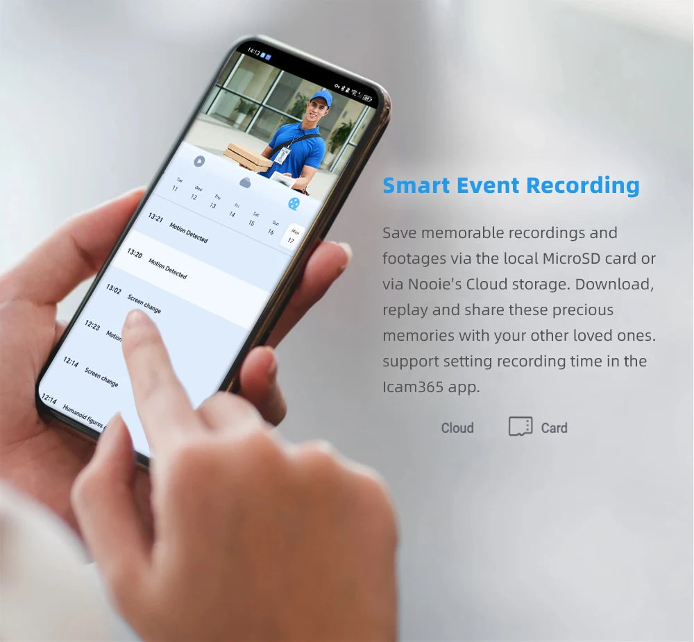 FREE Cloud Storage 1080P 2.4Ghz WiFi Wireless 5000mAh Battery Smart Video Doorbell IP65 Outdoor Door Security with USB Chime