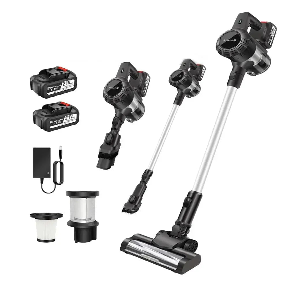 Self-Standing Powerful Stick Cordless Vacuum Cleaner For Hardwood Floor Carpet Pet Hair 60Mins Hand Held Vacuum Cordless Hoover