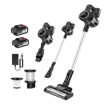 Self-Standing Powerful Stick Cordless Vacuum Cleaner For Hardwood Floor Carpet Pet Hair 60Mins Hand Held Vacuum Cordless Hoover