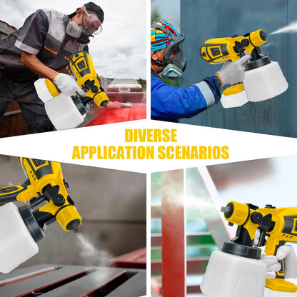 Paint Sprayer Cordless Compatible with DeWalt 18v Battery Powered HVLP Power Spray Gun XR UK(Tool Only)