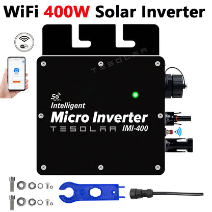 400W MPPT Grid Tie Micro Solar Inverter 220V 22-50VDC Pure Sine Wave MIcro-inverter With WiFi For Solar Panel PV Power System