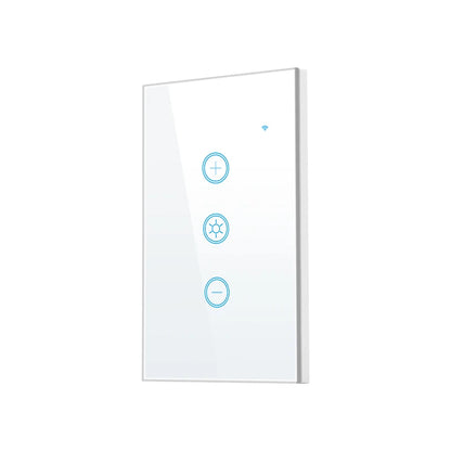 ANDELI Tuya WiFi Smart Dimmer Switch EU Smart Glass Panel Wall Touch Switch Smart life APP Control Works with Alexa Google Home