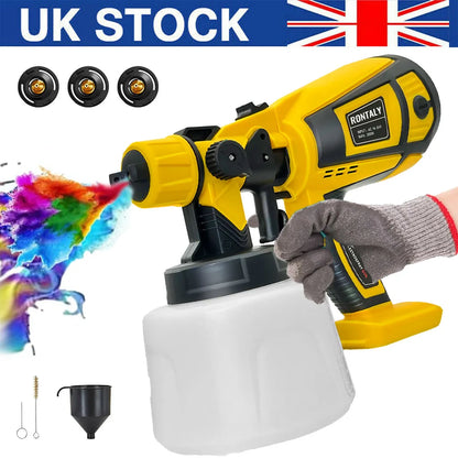 Paint Sprayer Cordless Compatible with DeWalt 18v Battery Powered HVLP Power Spray Gun XR UK(Tool Only)