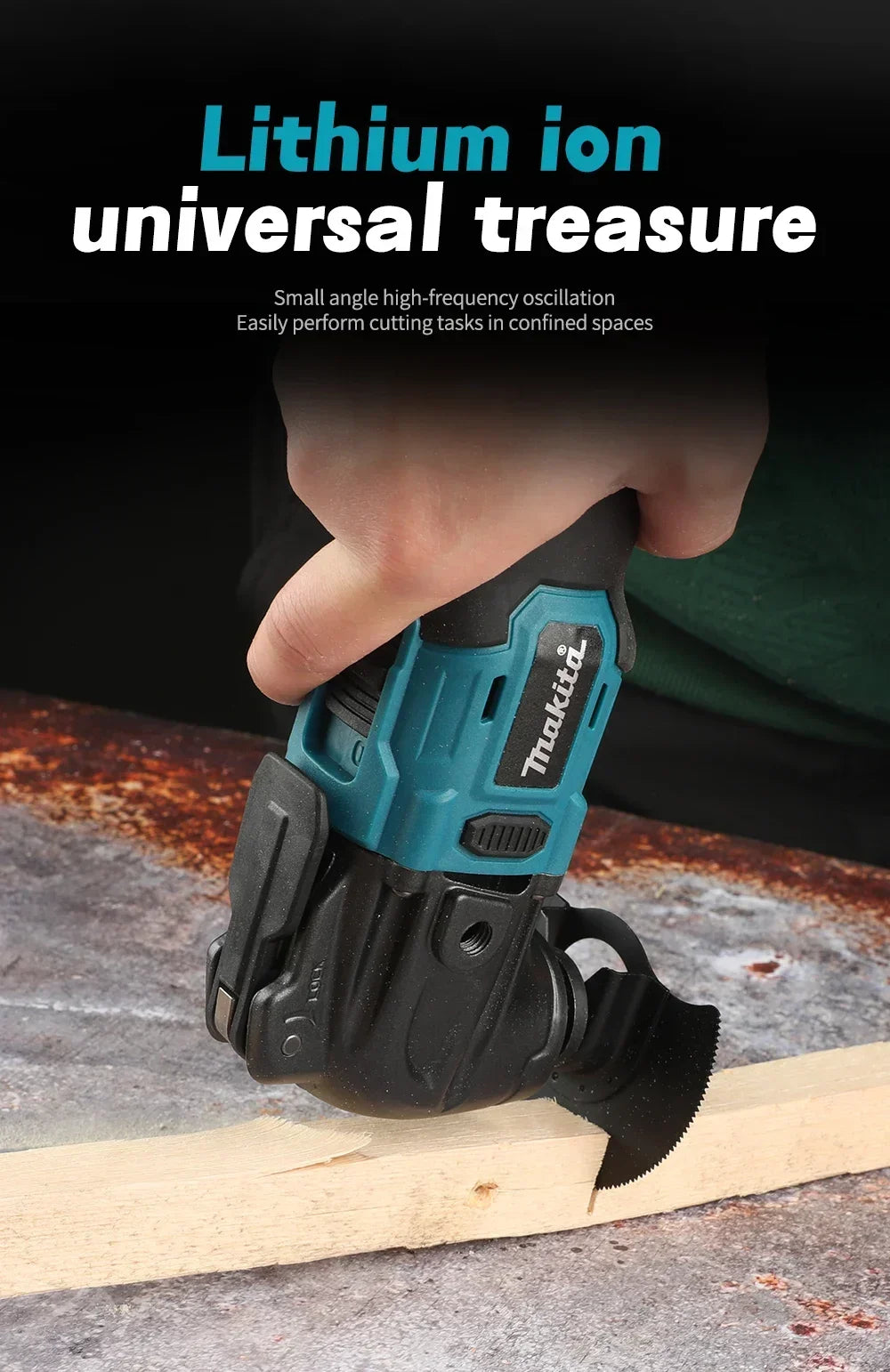 Makita 18V Trimming Cutter: 6-Gear Settings, 18/20V Li-Ion Battery, 340-326mm Length, Multi-Use for Sawing, Cutting, Shoveling