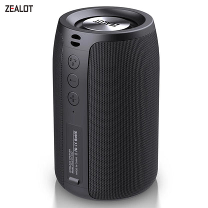 ZEALOT-S32 Mini Portable Bluetooth Speaker HIFI Subwoofer Wireless Speaker with fm Radio Column Support TF, TWS, USB