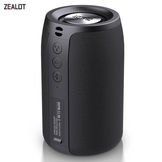 ZEALOT-S32 Mini Portable Bluetooth Speaker HIFI Subwoofer Wireless Speaker with fm Radio Column Support TF, TWS, USB