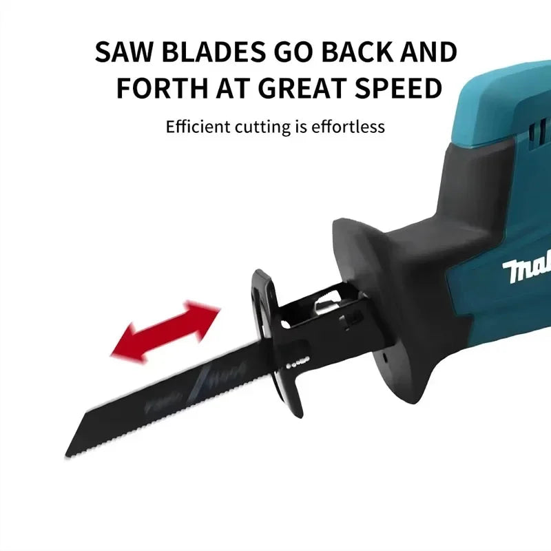 2025 For Makita 18V Cordless Electric Reciprocating Saw Brushless Rechargeable Wood Metal Cutting Saw Portable Power Tool