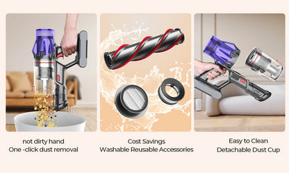 Laresar V7 500W 50KPA Suction Power Cordless Vacuum Cleaner