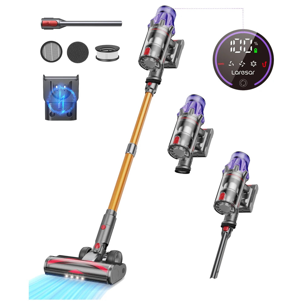 Laresar V7 500W 50KPA Suction Power Cordless Vacuum Cleaner